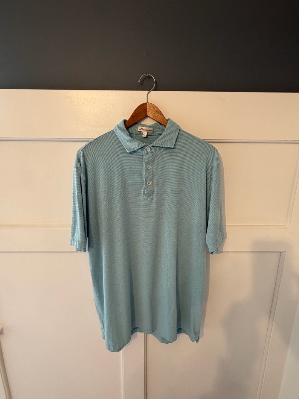 Peter Millar blue striped Men's Polo